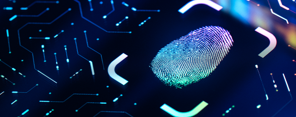 fingerprint highlighted on touchscreen
