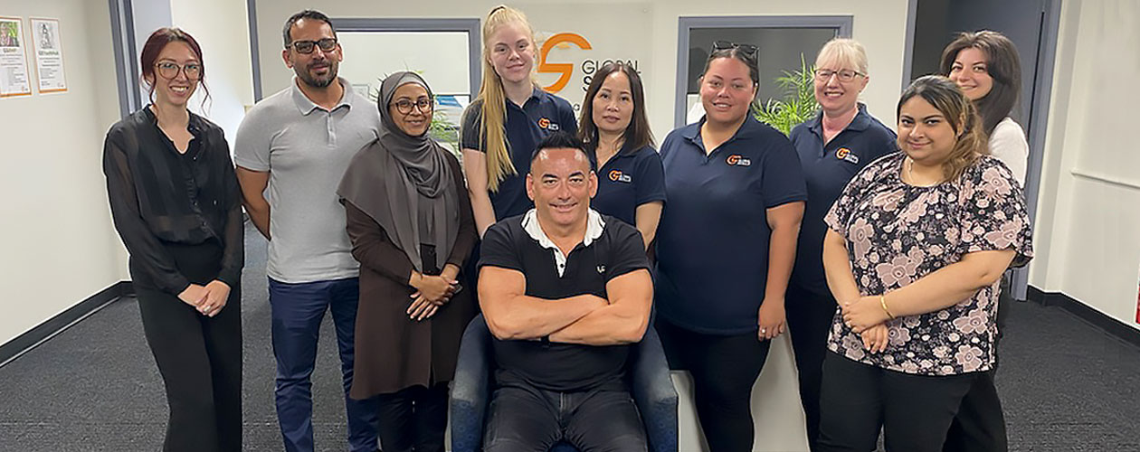 Staff with MHFA Trainer