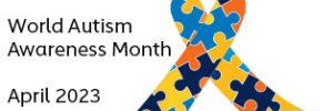 Vector graphic of Autism Awareness puzzle ribbon