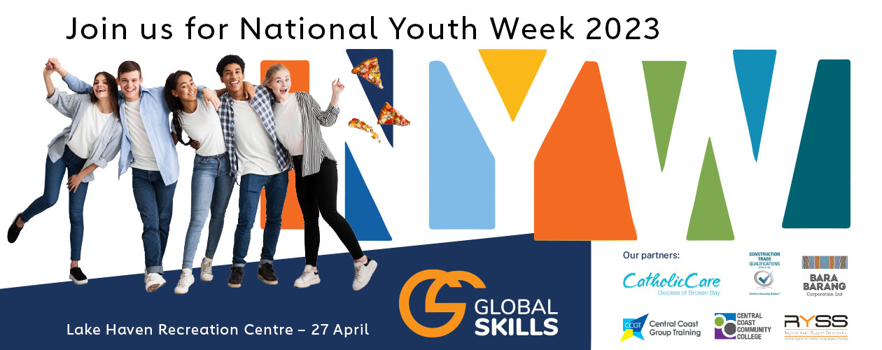 young people in a row with arms around each other includes NYW logo