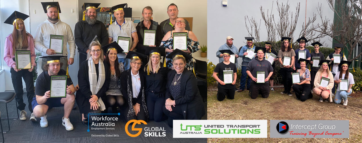 2 groups of graduates