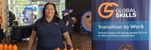 Jennifer at Global Skills stall
