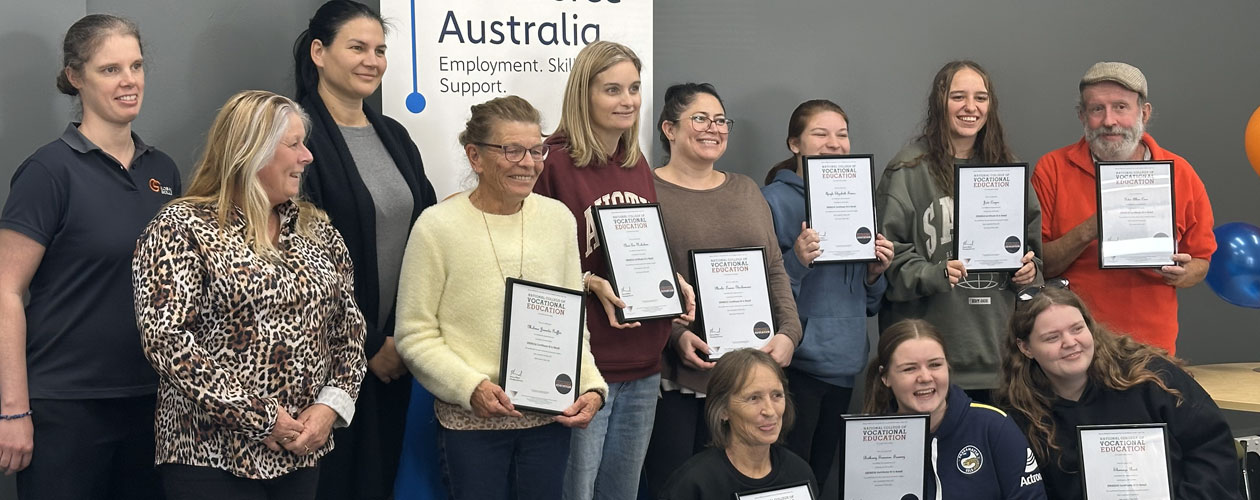 Participants with their certificates