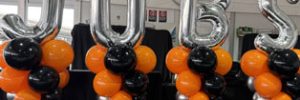 balloons that spell out the word 'JOBS'