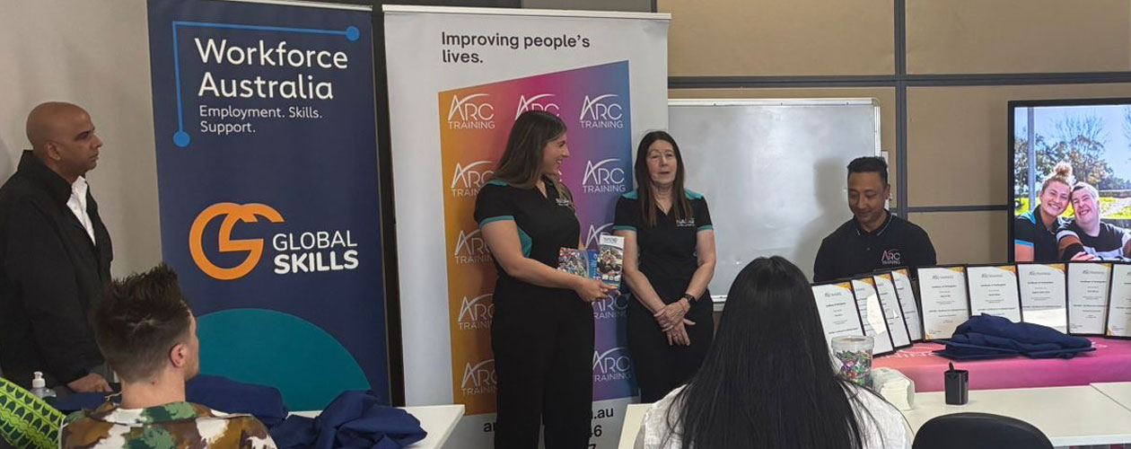 Representatives from NADO addressing our graduates