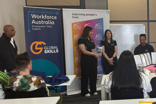 Representatives from NADO addressing our graduates