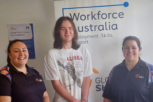 Josh with Hanna and Rachel